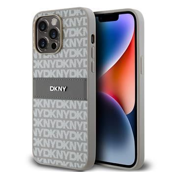 DKNY puzdro plastové Apple iPhone 14 Pro DKHCP14LPRTHSLE béžové