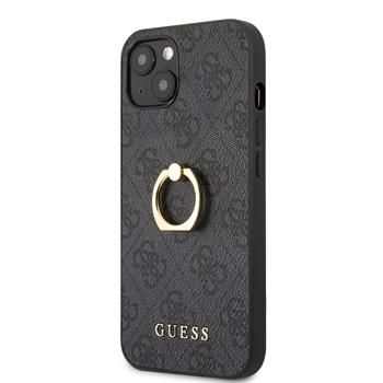 Guess puzdro plastové Apple iPhone 13 Mini GUHCP13S4GMRGR Ring čierne