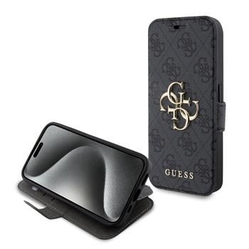 Guess puzdro plastové Apple iPhone 15 Pro GUBKP15L4GMGGR šedé