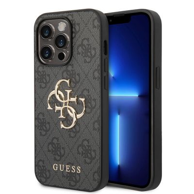 Guess puzdro plastové Apple iPhone 15 Pro GUHCP15L4GMGGR šedé