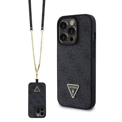 Guess puzdro plastové Apple iPhone 15 Pro GUHCP15LP4TDSCPK čiern