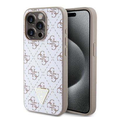 Guess puzdro plastové Apple iPhone 15 Pro GUHCP15LPG4GPH biele