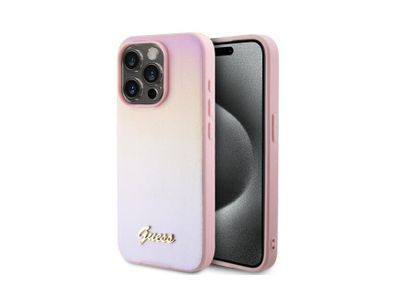 Guess puzdro plastové Apple iPhone 15 Pro GUHCP15LPSAIRSP ružové