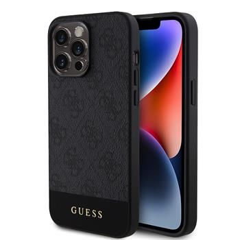 Guess puzdro plastové Apple iPhone 15 Pro GUHMP15LG4GLGR čierne