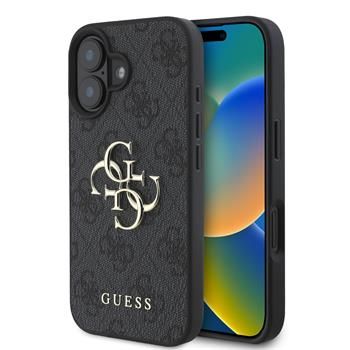 Guess puzdro plastové Apple iPhone 16 GUHCP16S4GMGGR šedé