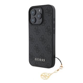 Guess puzdro plastové Apple iPhone 16 Pro GUHCP16LGF4GCK šedé