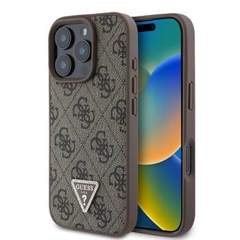 Guess puzdro plastové Apple iPhone 16 Pro GUHCP16LP4TDPW hnedé