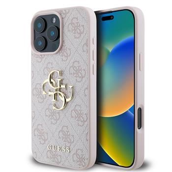 Guess puzdro plastové Apple iPhone 16 Pro Max GUHCP16X4GMGPI ružové