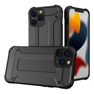 Puzdro gumené Apple iPhone 14 Pro Max Armor čierne