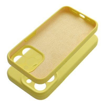 Puzdro gumené Apple iPhone 14 Pro Silicone 2mm žlté