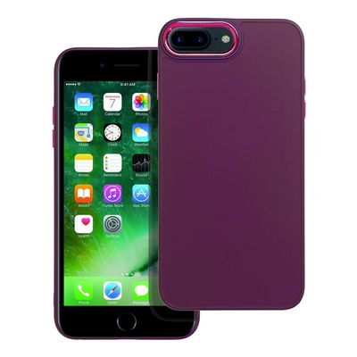 Puzdro gumené Apple iPhone 7/8 Plus Frame fialové