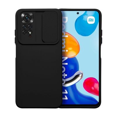 Puzdro gumené Xiaomi RedMi Note 11/11S Slide čierne