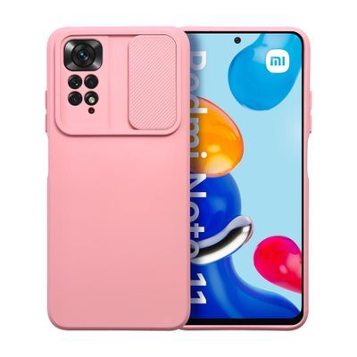 Puzdro gumené Xiaomi RedMi Note 11/11S Slide ružové