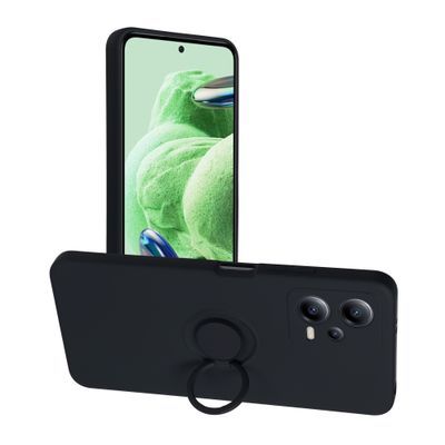 Puzdro gumené Xiaomi RedMi Note 12 5G Silicone Ring čierne