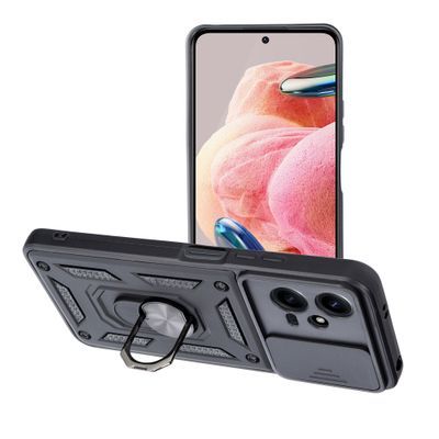 Puzdro gumené Xiaomi RedMi Note 12 5G Slide Armor čierne