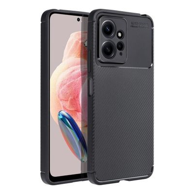 Puzdro gumené Xiaomi RedMi Note 12 Carbon Premium čierne