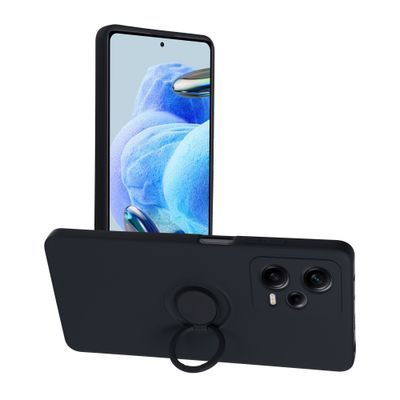 Puzdro gumené Xiaomi RedMi Note 12 Pro 5G Silicone Ring čierne