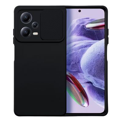 Puzdro gumené Xiaomi RedMi Note 12 Pro Plus 5G Slide čierne