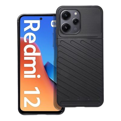 Puzdro gumené Xiaomi RedMi Note 12 Thunder čierne