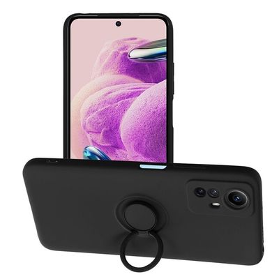 Puzdro gumené Xiaomi RedMi Note 12S Silicone Ring čierne