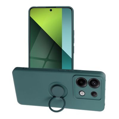 Puzdro gumené Xiaomi RedMi Note 13 Pro 5G Silicone Ring zelené