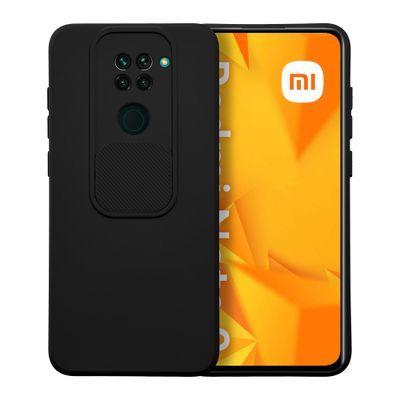 Puzdro gumené Xiaomi RedMi Note 9 Slide čierne